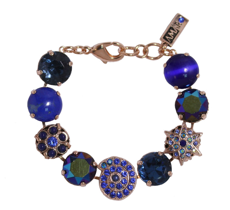 Blue classic big stones bracelet