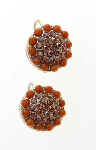Classic dome-shaped clip-on earrings