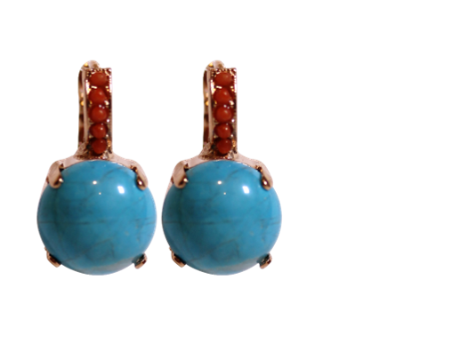 Isis Turqoise and corals classic earrings