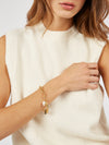 Maris bracelet - a classic bracelet with a presence with a small natural pearl pendant