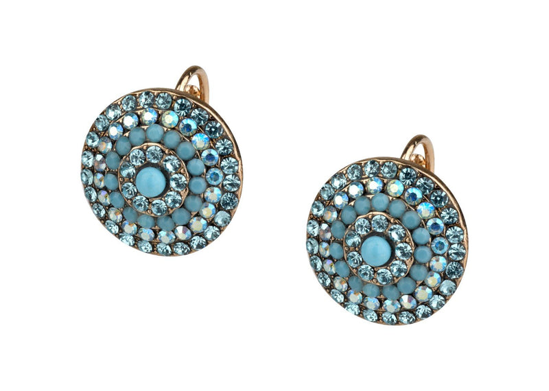 Classic dome-shaped Turqoise earrings