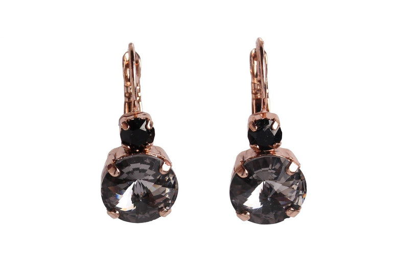 Classic two stones earrings