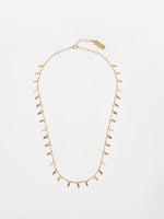Nivi chain - a delicate metal Leaves chain plated with a high-quality 24K yellow gold plating.