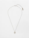 Shelly necklace - a thin and delicate necklace with a three leavs flower pendant