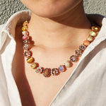 Pink Yellow Necklace