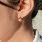 Pink Yellow earrings