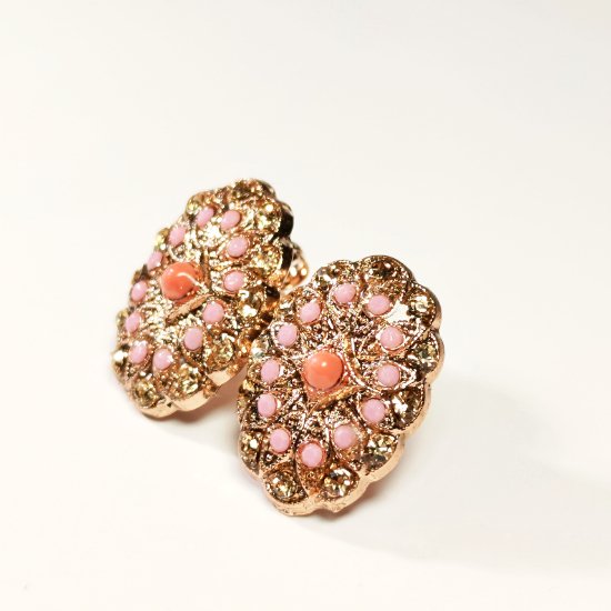 Pink Yellow earrings