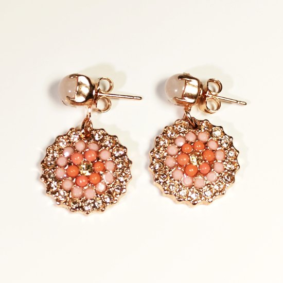 Pink Yellow earrings