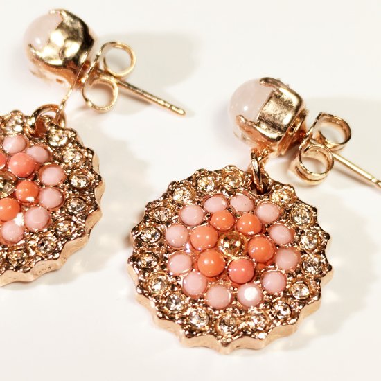 Pink Yellow earrings