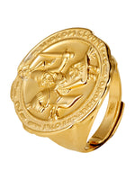 Antique coin ring