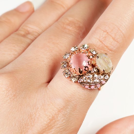 Pink Yellow ring