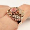 Pink Yellow ring