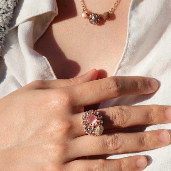 Pink Yellow ring