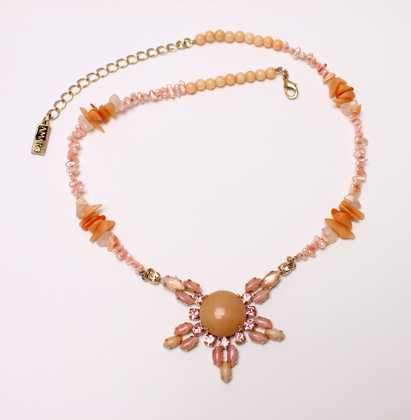 Impressive Rhyme chain set with Swarovski crystals and Semi-Precious stones