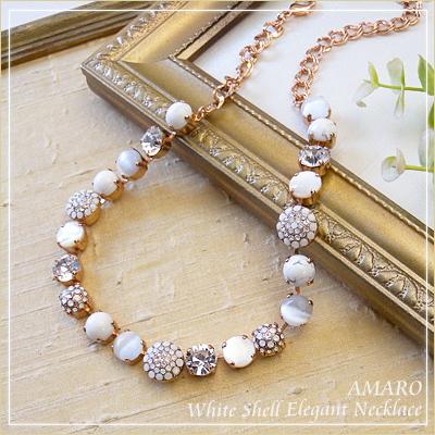 Classic round stones necklace